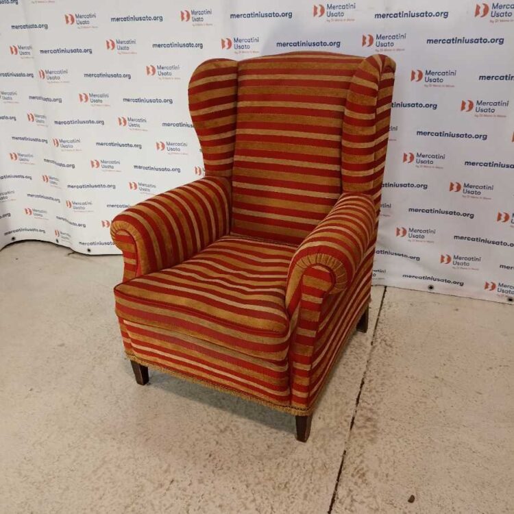 Poltrona Bergère a righe