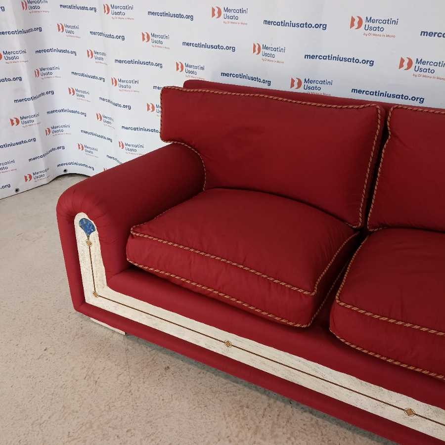 Divano 2 posti con travertino e lapislazzuli - immagine 3