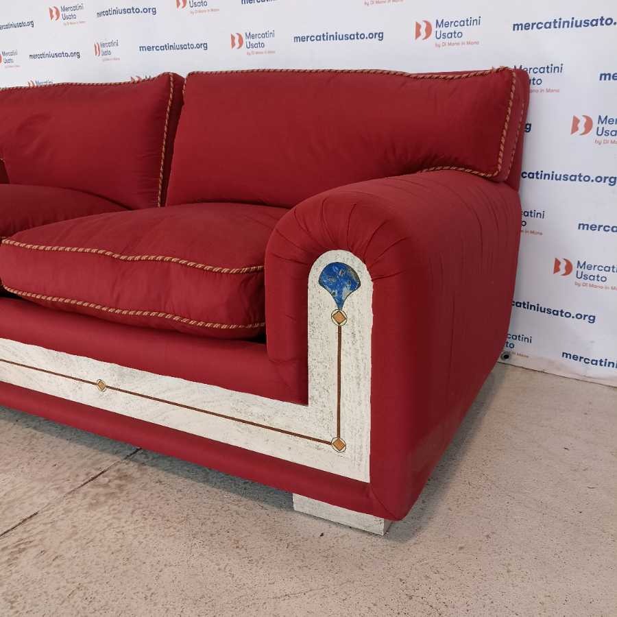 Divano 2 posti con travertino e lapislazzuli - immagine 5