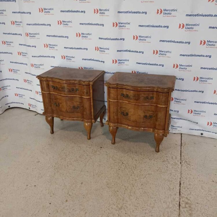Coppia Comodini stile Chippendale prima metà 900