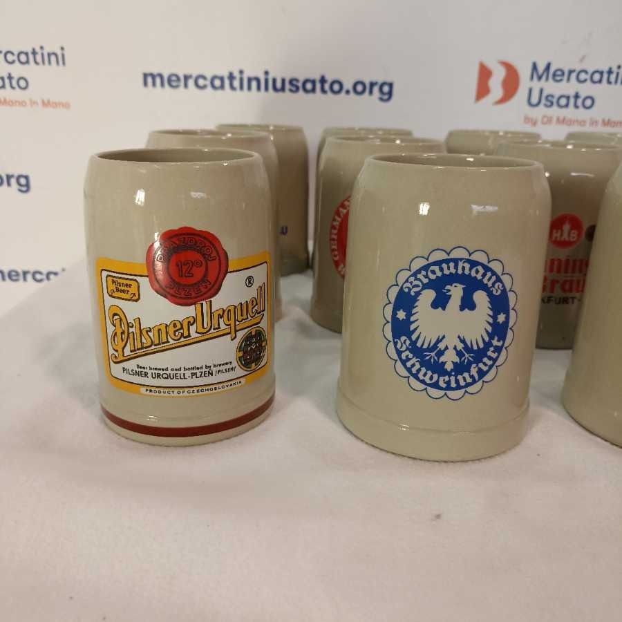 14 Boccali Da Birra Multimarca Ceramica 0,5Lit - immagine 4