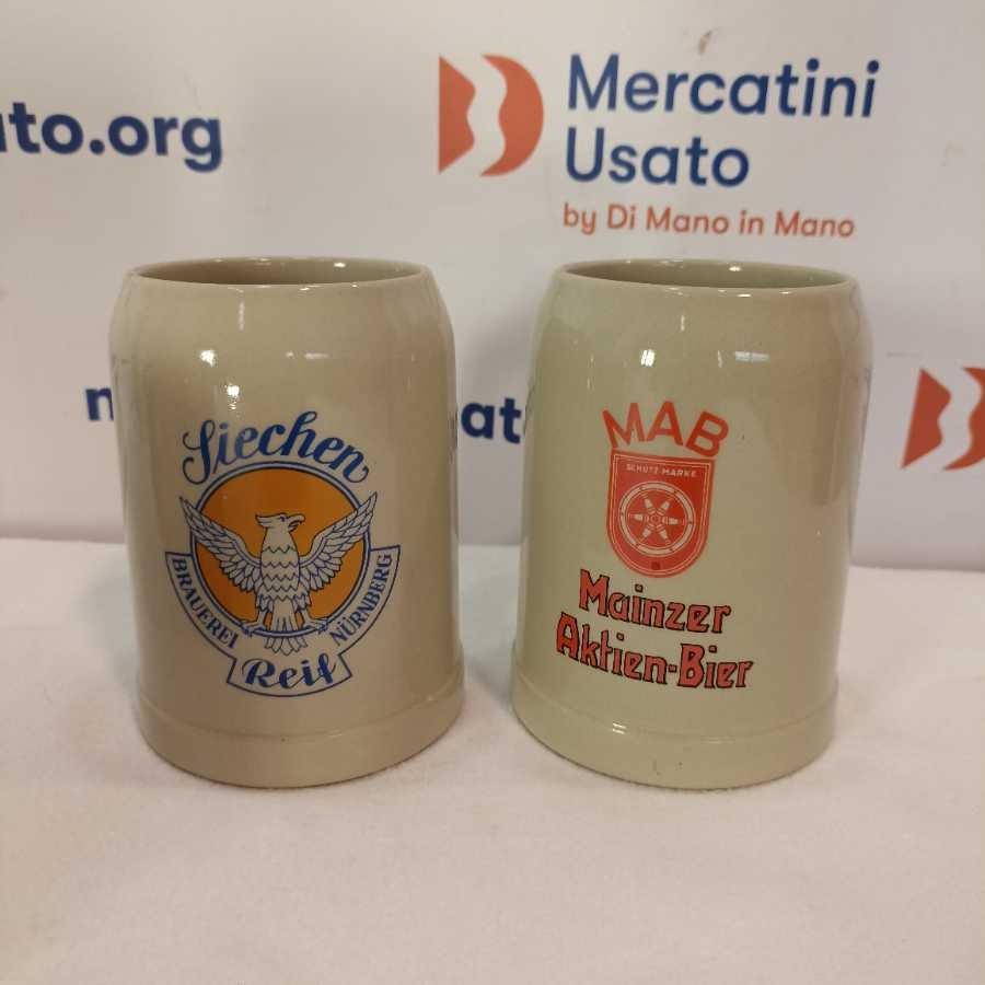 14 Boccali Da Birra Multimarca Ceramica 0,5Lit - immagine 8