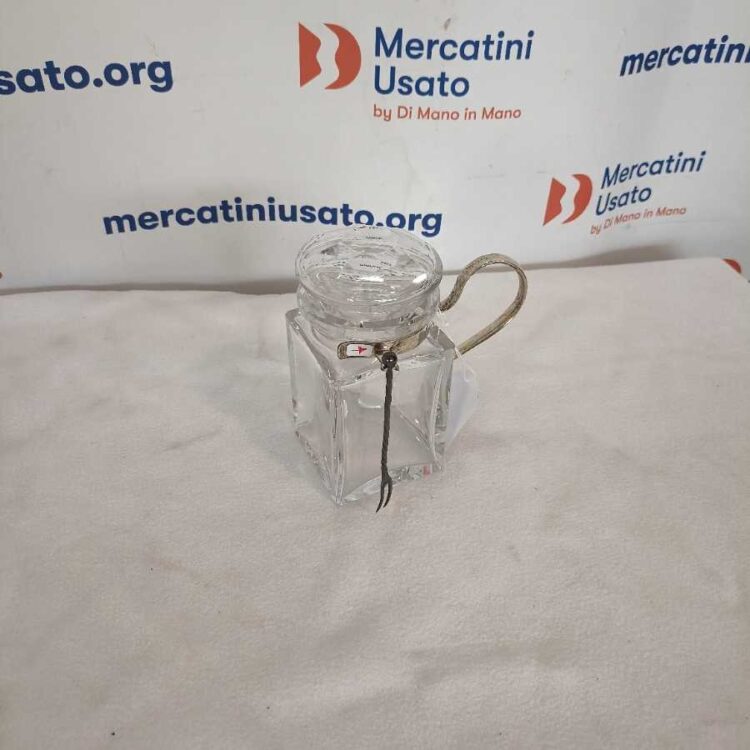 Porta Sottaceti In Cristallo Baccarat E Argento