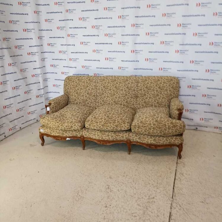 Divano 3 posti stile Luigi XV metà 900