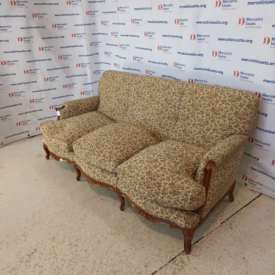 Divano 3 posti stile Luigi XV metà 900 - immagine 2