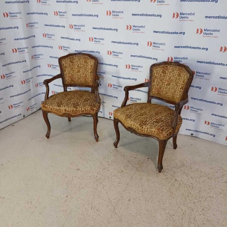 Coppia Poltroncine stile Luigi XV