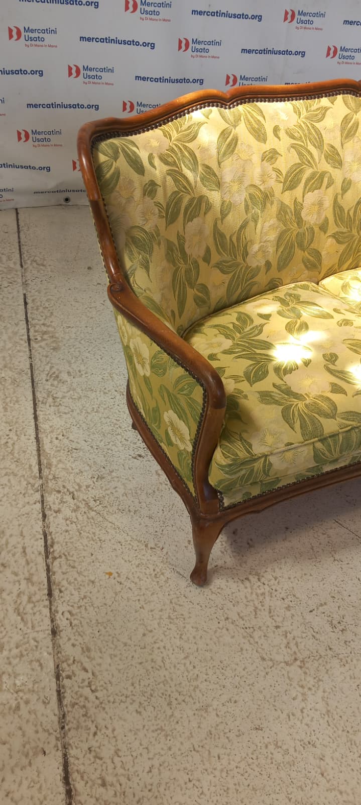 divanetto 2 posti stile chippendale - immagine 2