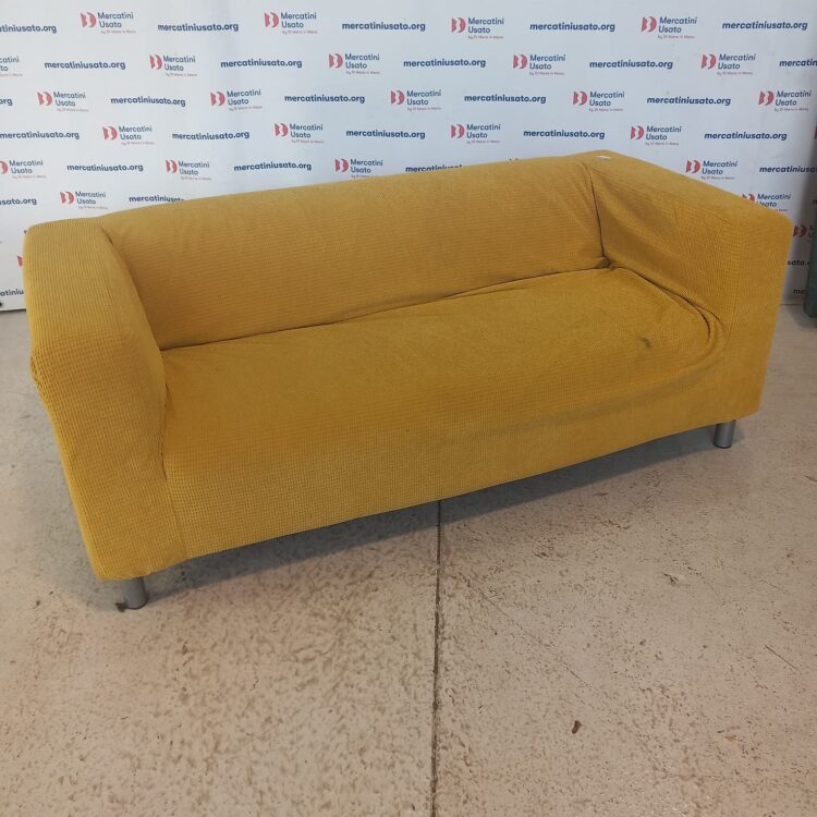 Divano 2 posti sfoderabile giallo