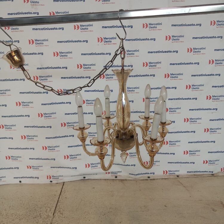 Lampadario in cristallo a 6 bracci