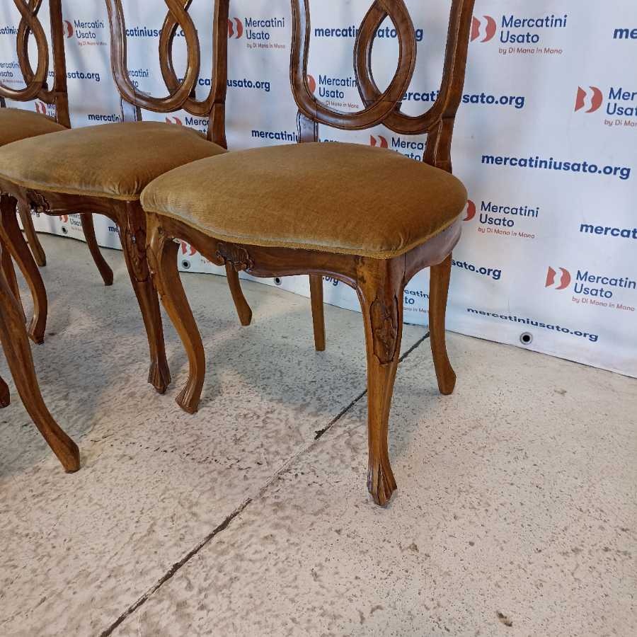 6 Sedie Stile Luigi Filippo metà 900 - immagine 5