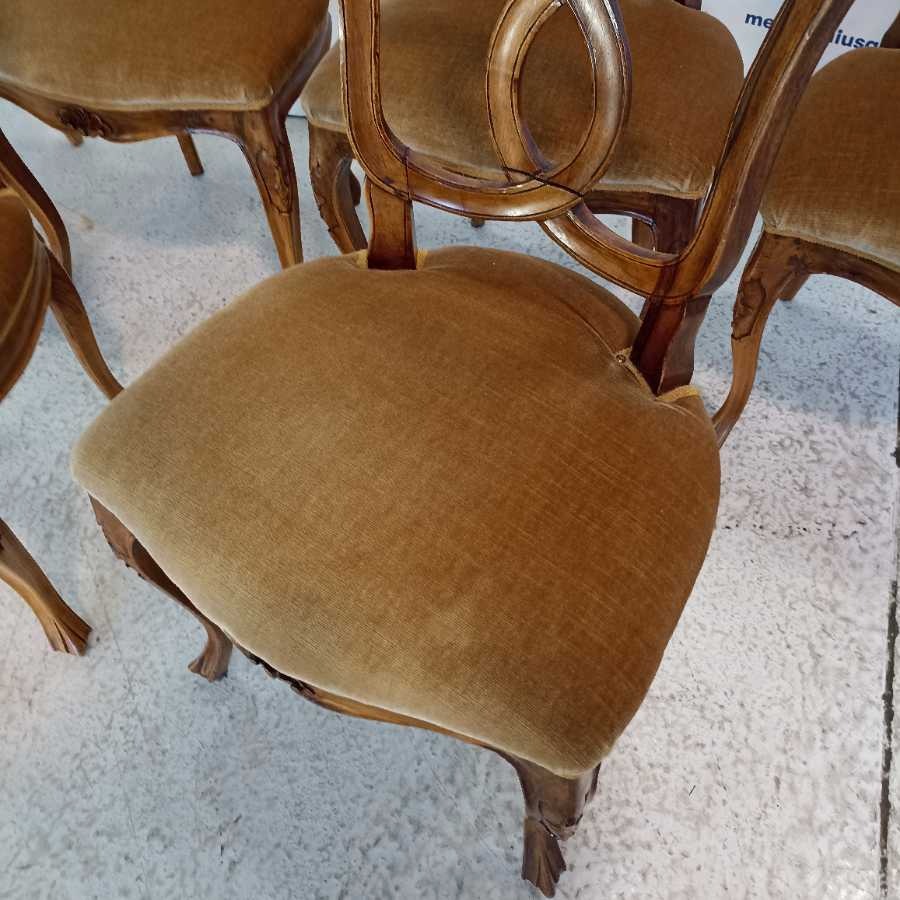 6 Sedie Stile Luigi Filippo metà 900 - immagine 6