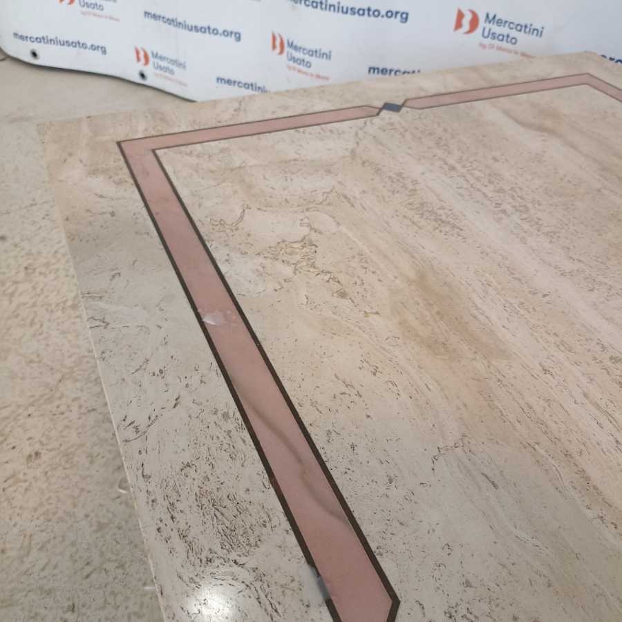 Tavolino da caffè lastronato Travertino - immagine 5