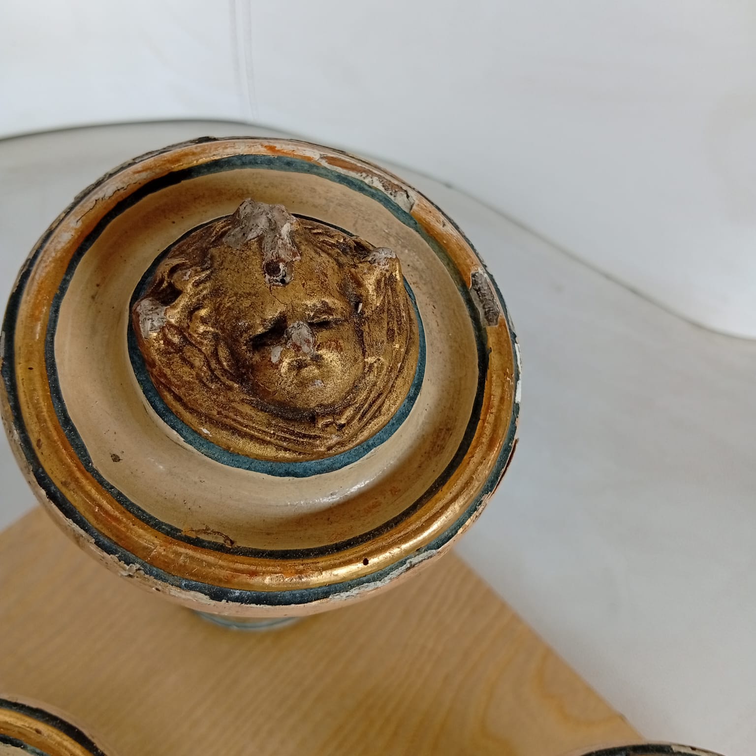 Gruppo Di 6 Cappelliere In Legno Tornito - immagine 4
