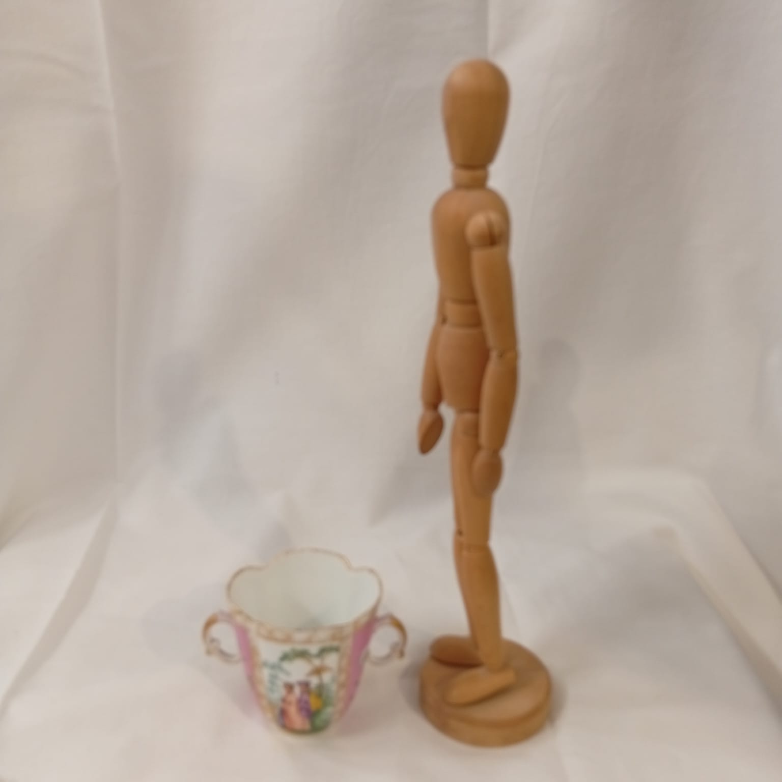 Tazza In Porcellana Meissen Augustus Rex Metà '800 - immagine 2