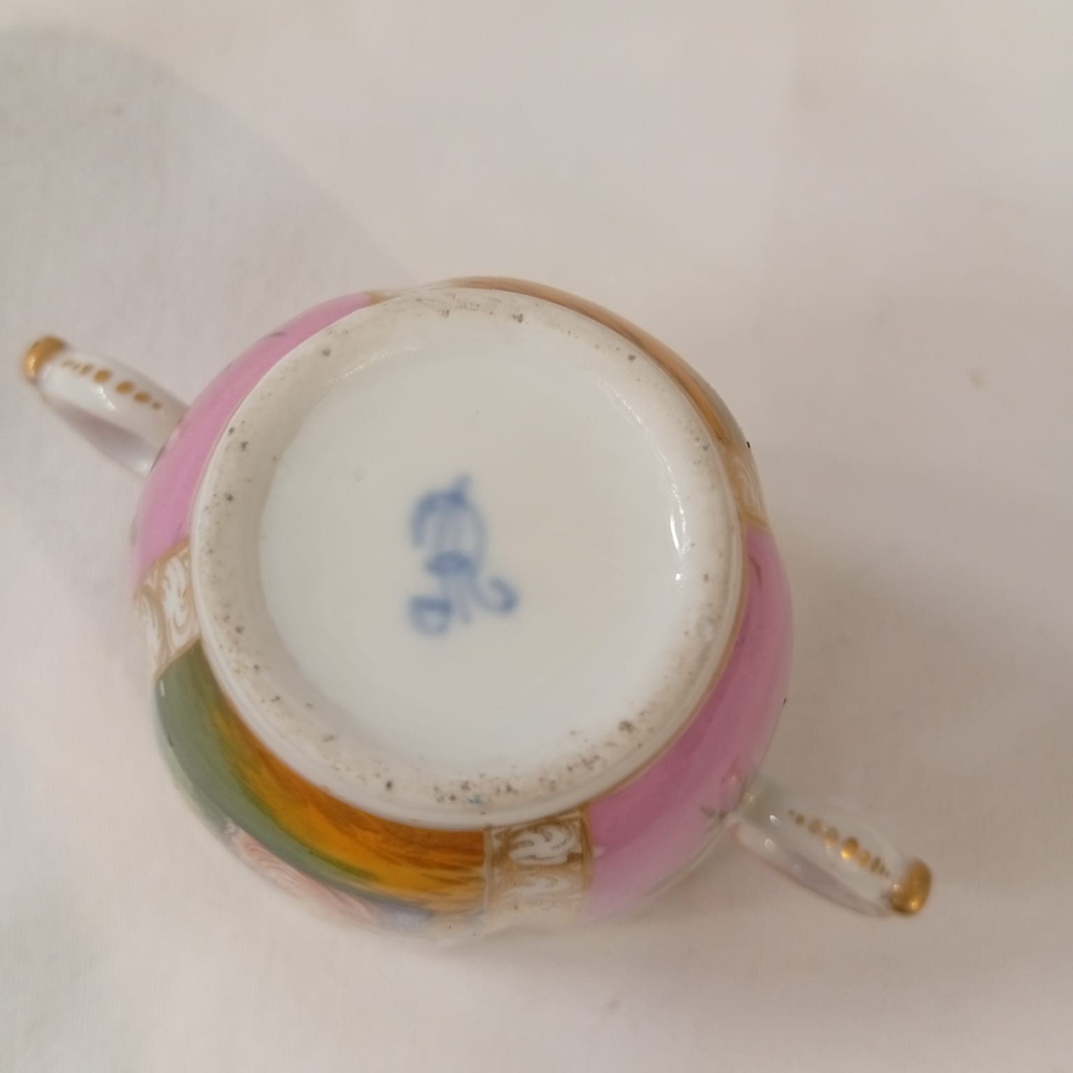 Tazza In Porcellana Meissen Augustus Rex Metà '800 - immagine 4