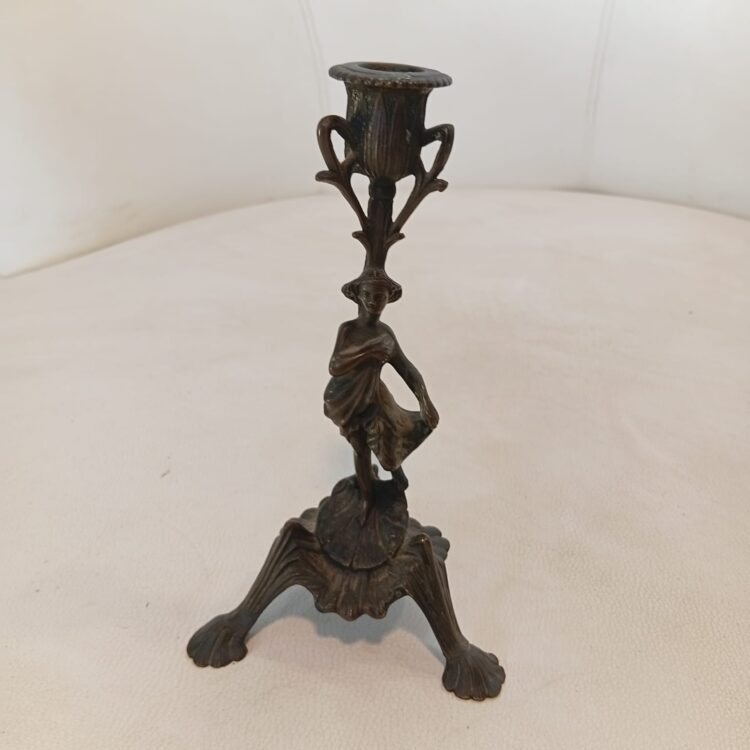 Portacandela In Bronzo Primi ‘900