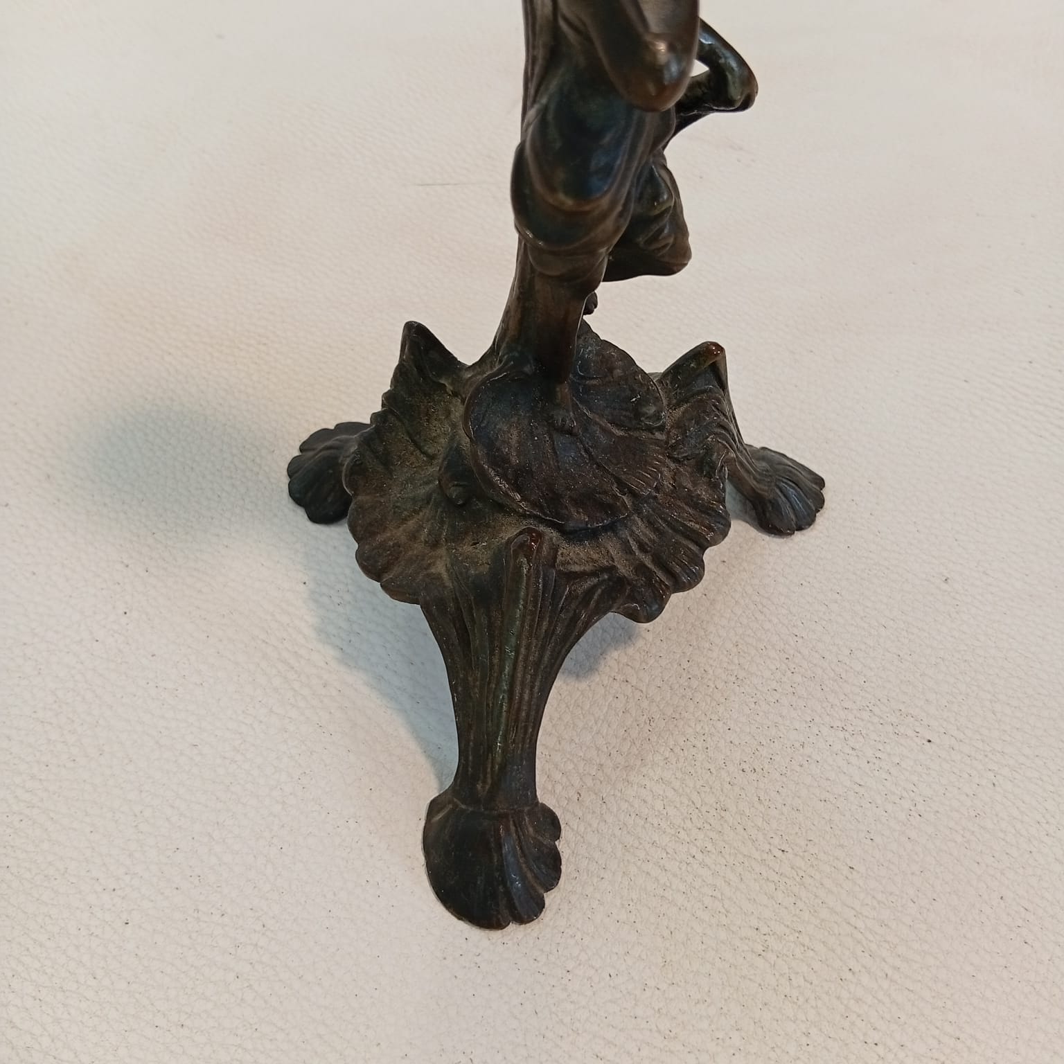 Portacandela In Bronzo Primi '900 - immagine 3