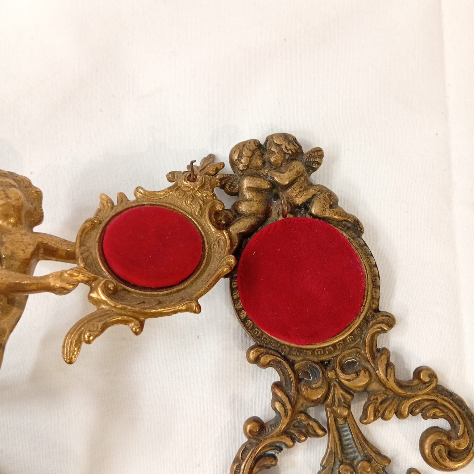 Coppia Porta Orologio In Bronzo - immagine 3