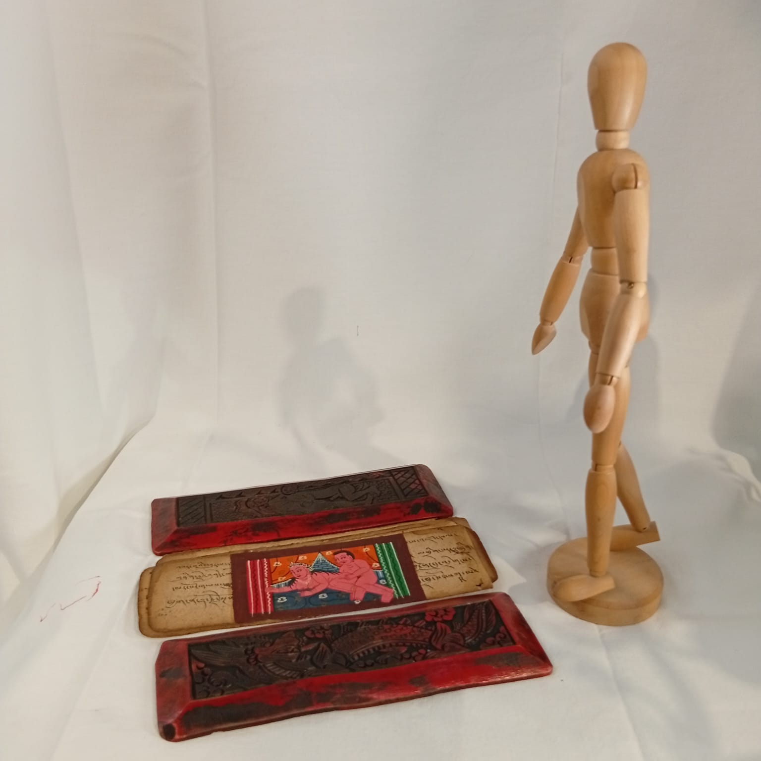 Kamasutra Manoscritto Con Copertina In Legno - immagine 2