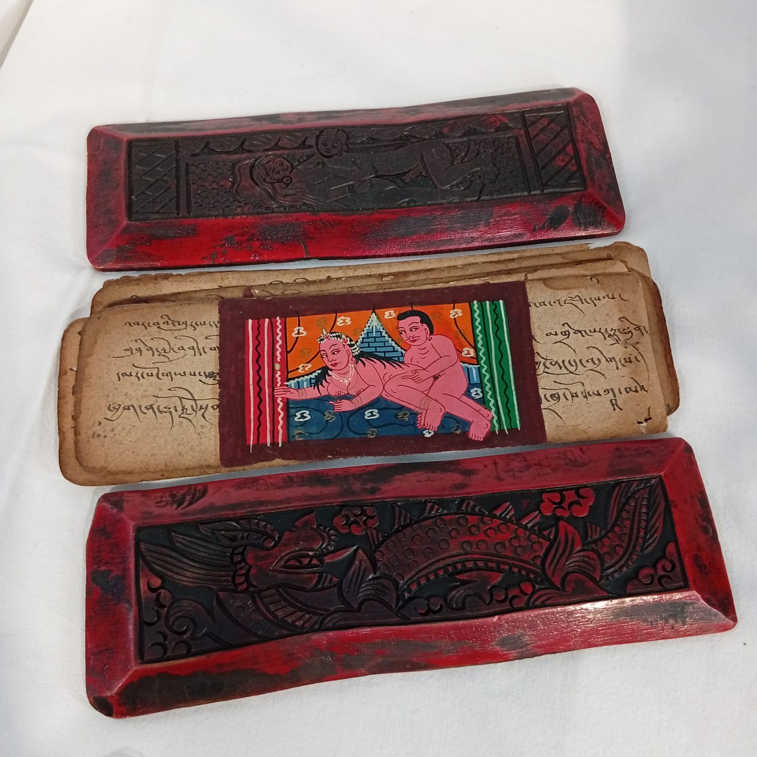 Kamasutra Manoscritto Con Copertina In Legno - immagine 5