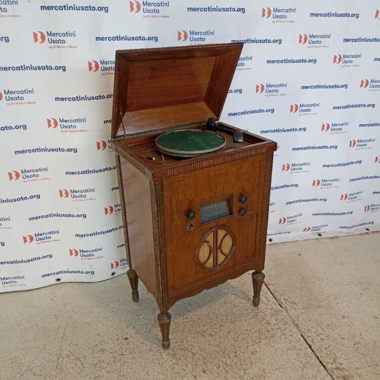 Mobile Radio con Giradischi Vintage D’Epoca