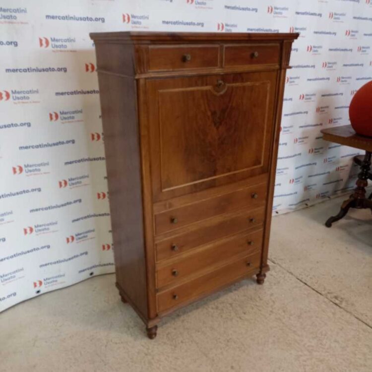 Secretaire Scrittoio Vintage Legno a Ribalta
