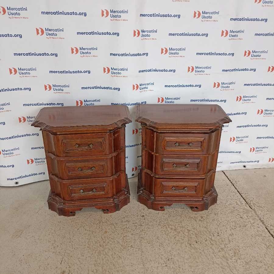 Coppia Comodini Rustici in Arte Povera - immagine 2