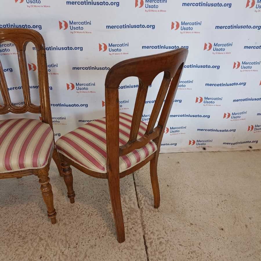 4 Sedie Antiche primi 900 in Noce - immagine 6