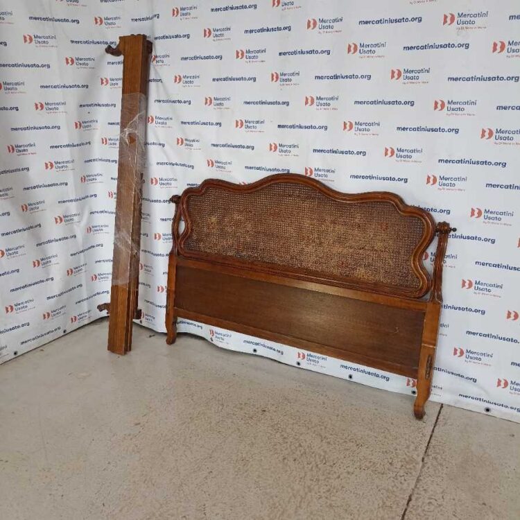 Letto Matrimoniale con Paglia di Vienna