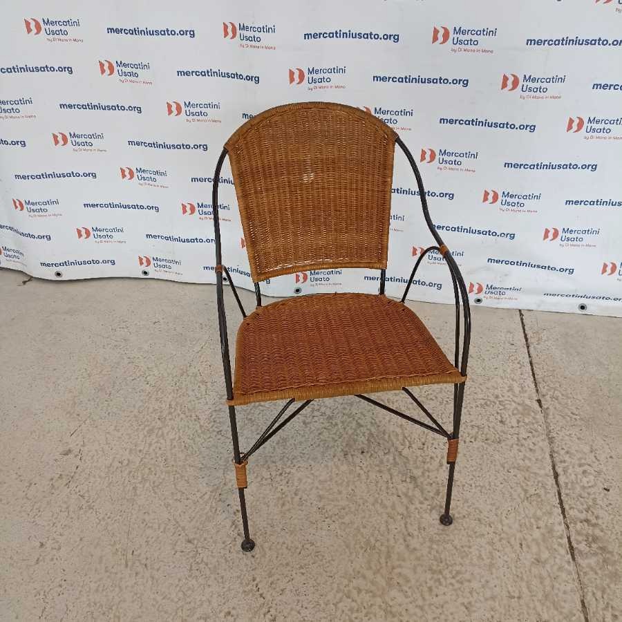 Sedia da esterno in ferro battuto - immagine 2