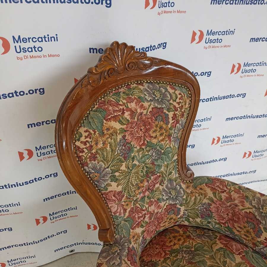 Poltrona in legno intagliato metà 900 - immagine 3