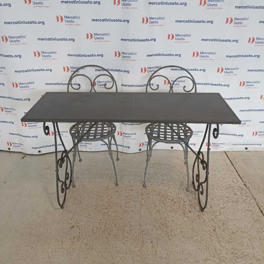 Set Tavolo con Sedie in ferro battuto - immagine 2