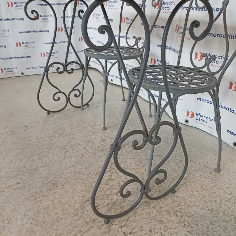 Set Tavolo con Sedie in ferro battuto - immagine 4