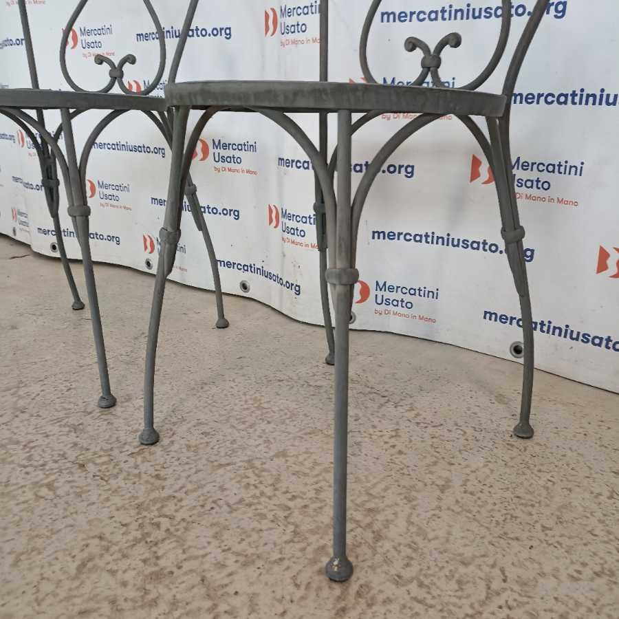 Set Tavolo con Sedie in ferro battuto - immagine 8