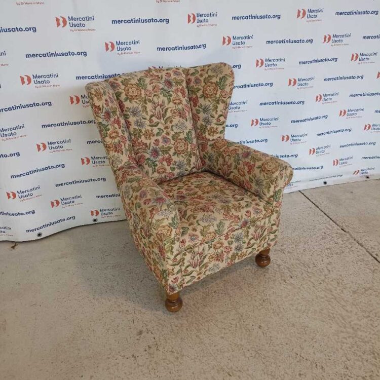 Poltrona Vintage anni 60 Floreale