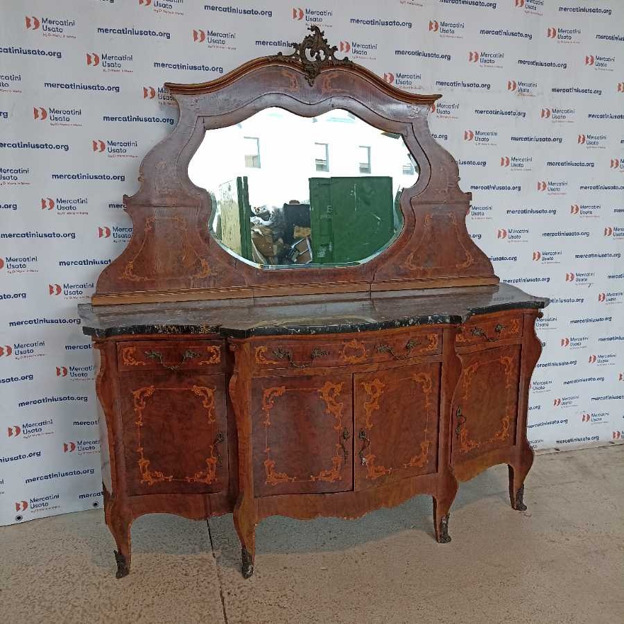 Credenza con specchio in stile Barocchetto - immagine 2