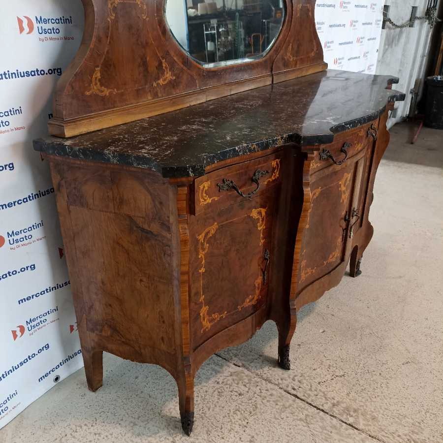 Credenza con specchio in stile Barocchetto - immagine 3