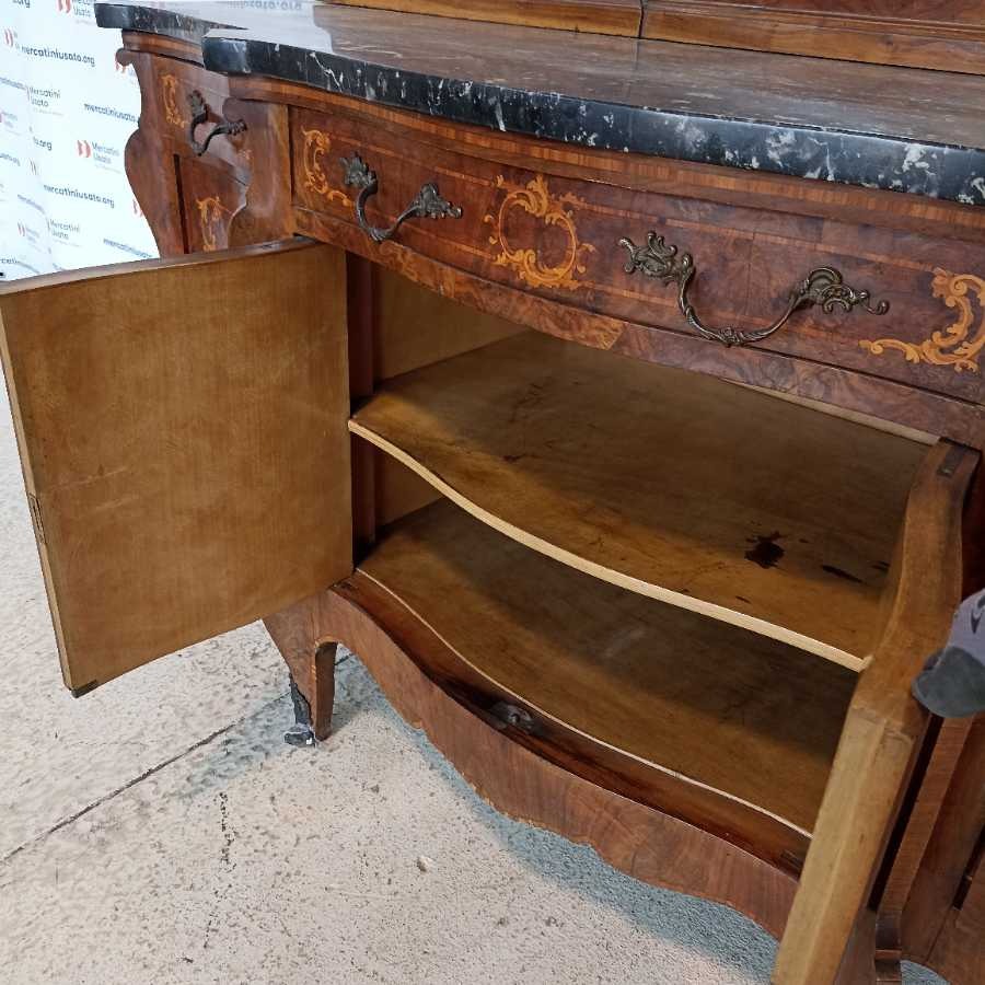 Credenza con specchio in stile Barocchetto - immagine 7