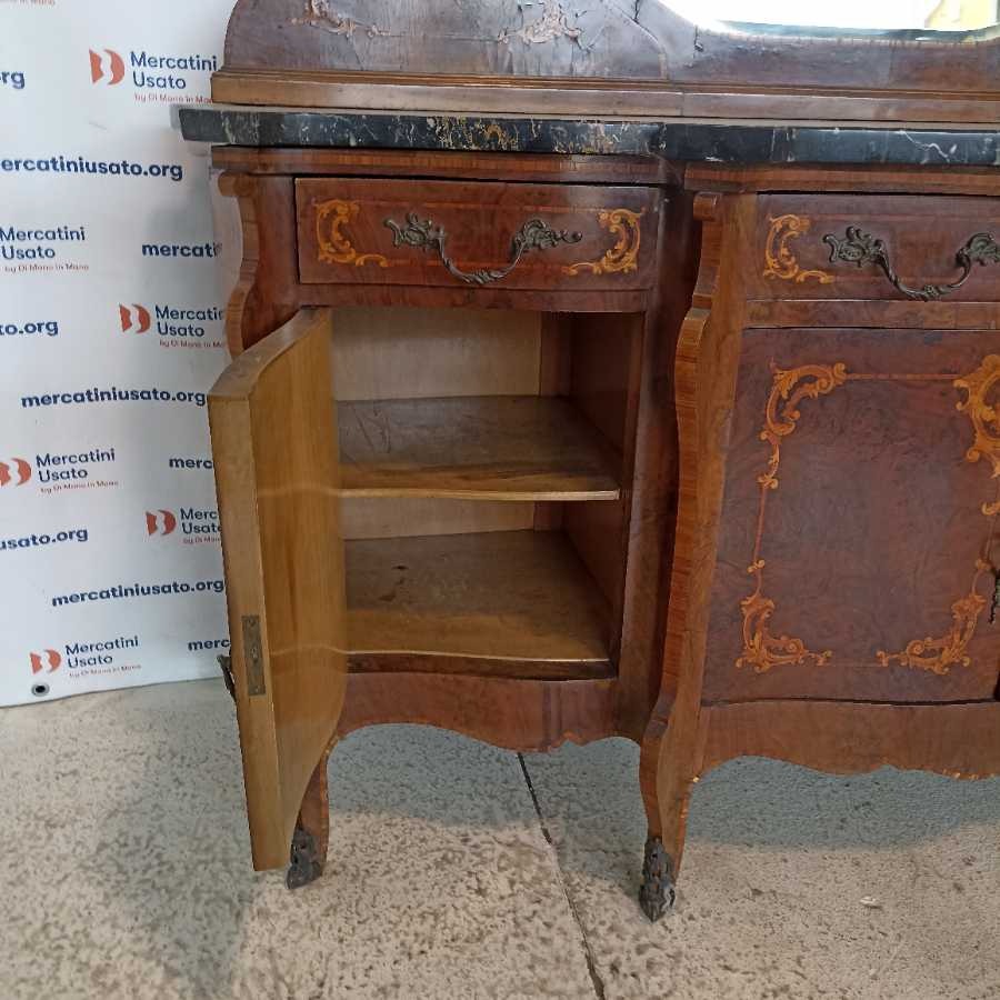 Credenza con specchio in stile Barocchetto - immagine 8