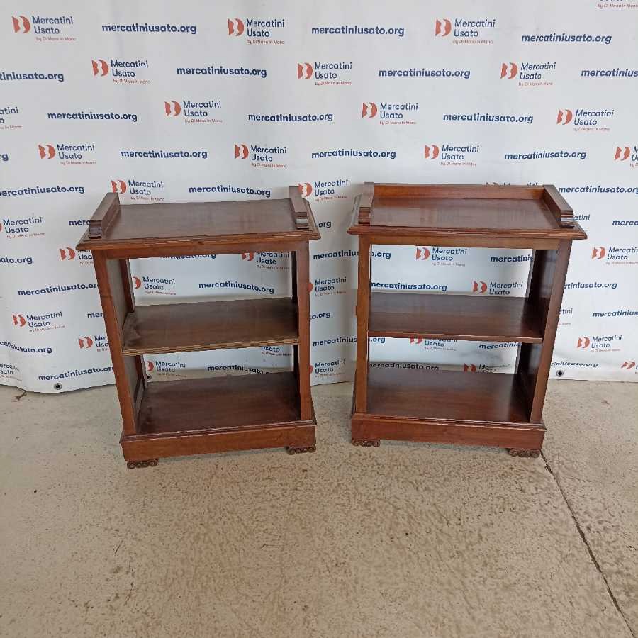 Coppia di Librerie Rustiche in legno massello - immagine 2