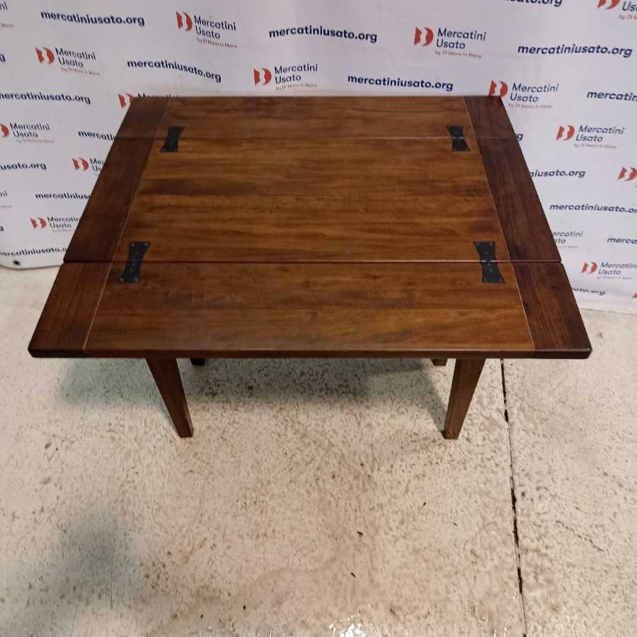 Tavolo Rustico a libro con cassetto - immagine 3