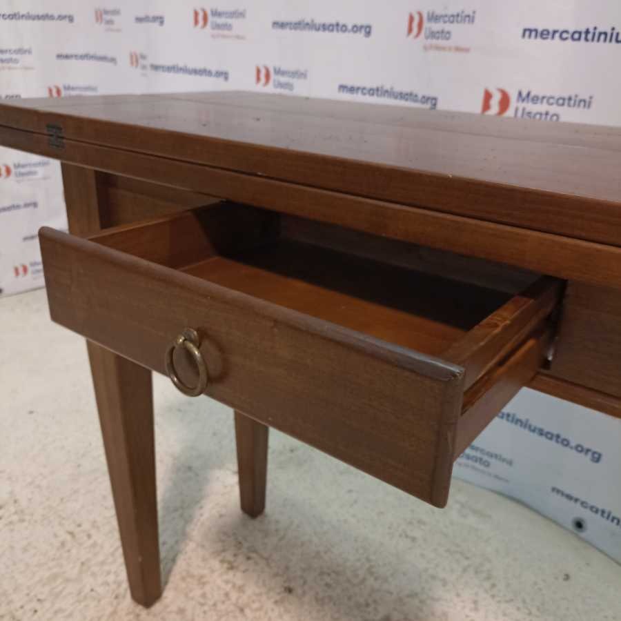 Tavolo Rustico a libro con cassetto - immagine 4