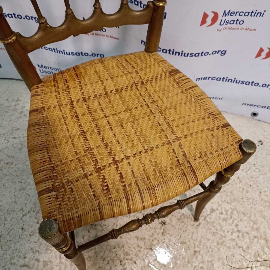 Sedia Chiavarina Laccata oro - immagine 4