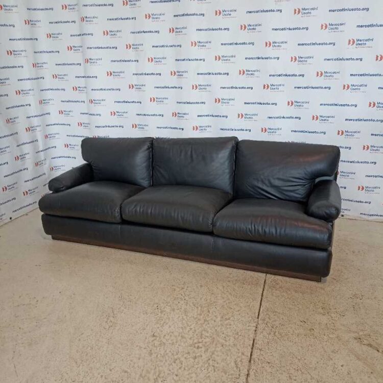 Divano Vintage 3 posti in similpelle