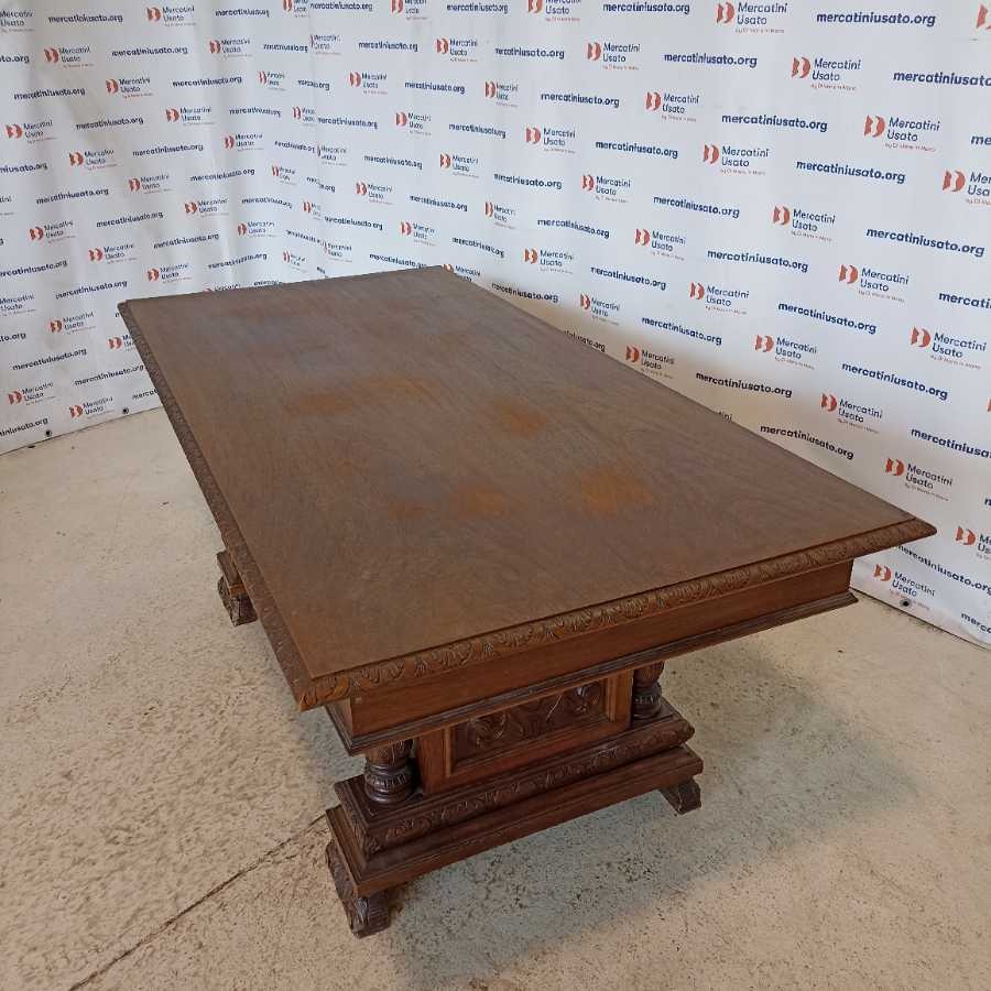 Tavolo in stile Rinascimentale prima metà 900 - immagine 2