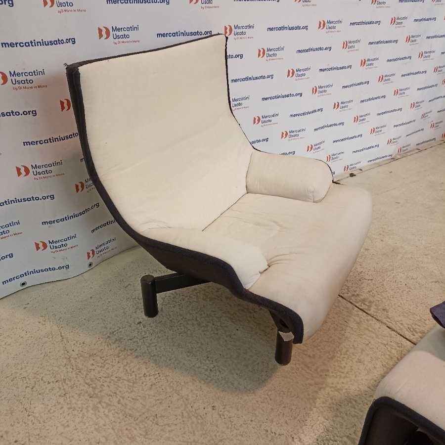 Poltrona con Pouf Sinbad Magistretti Cassina - immagine 3