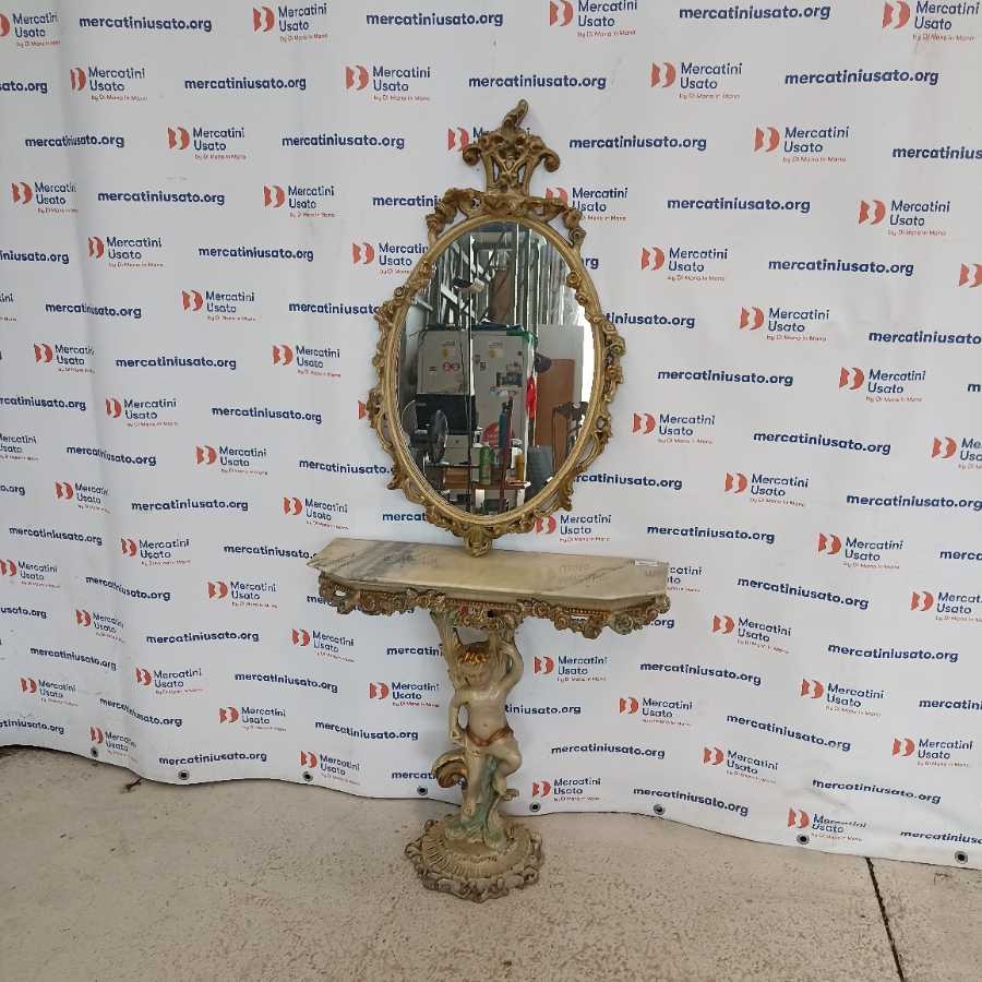Consolle con Specchio stile Barocco Veneziano - immagine 2