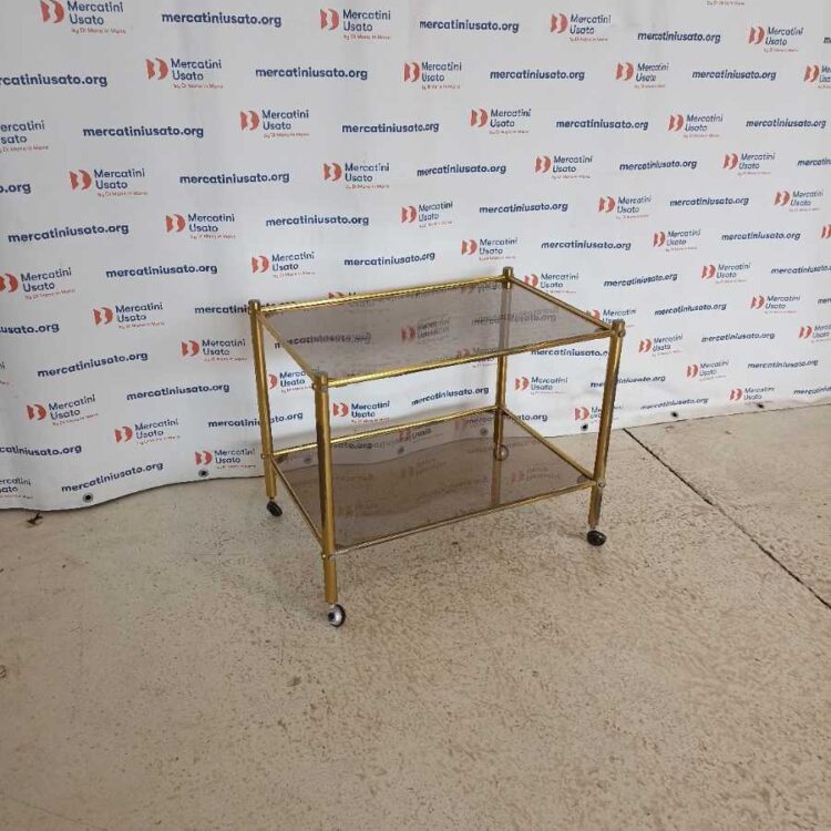 Carrello Vintage in ottone anni 70