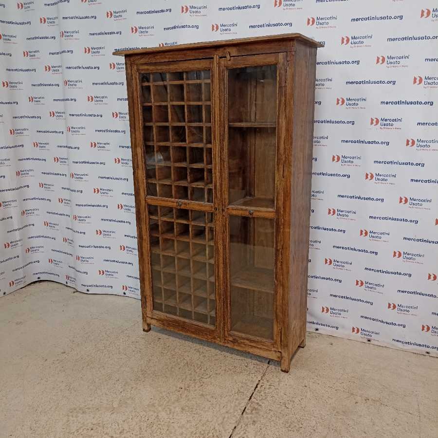 Vetrina Porta bottiglie o archivio Vintage