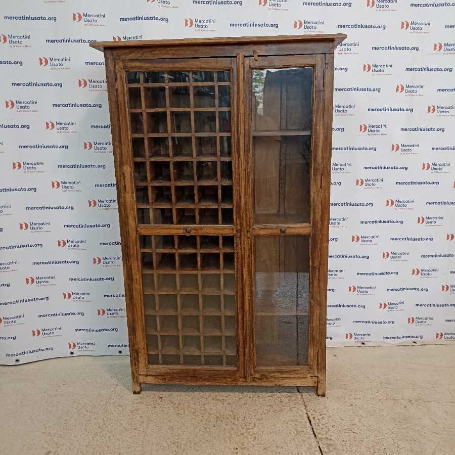 Vetrina Porta bottiglie o archivio Vintage - immagine 2
